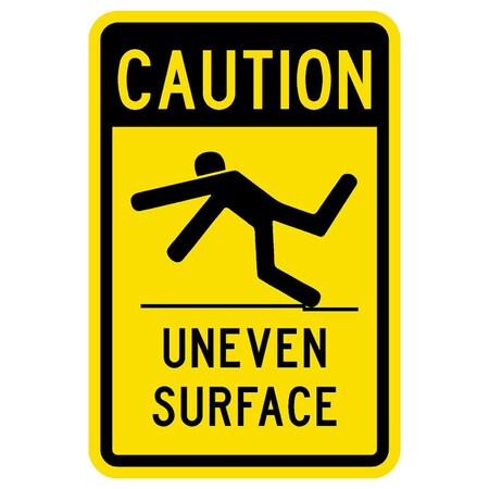 Sign Solutions Usa 12 in Height, 8 in Width, Aluminum, Vertical Rectangle DCS08HYE0812CUS00119